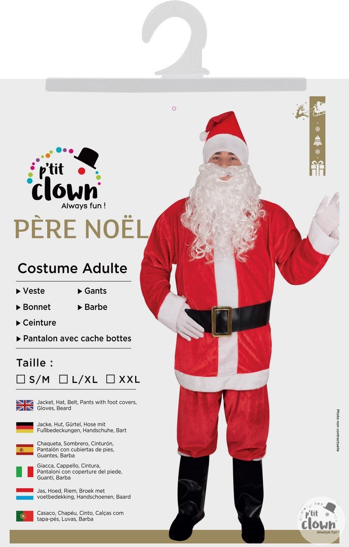 Adult Santa Claus Costume L/XL – Barry's Balloons - Main Image