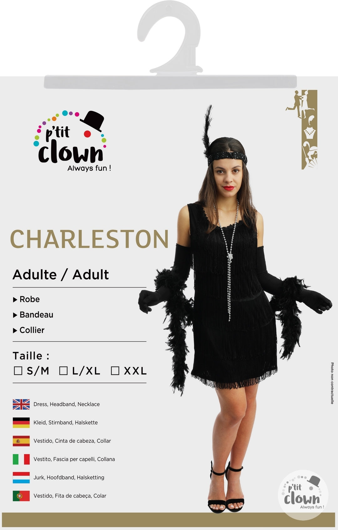 Adult Charleston Dress Costume (Black) S/M – Barry's Balloons