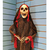 Halloween: 1.25m Hanging Skull Ghoul – Black & Red