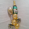 Congratulations Bouquet - 7 Balloons - Champagne Bottle & Glass & Others