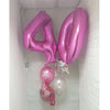 Birthday Balloon Bouquet - 6 Balloons - Jumbo Foil Numerals And Latex