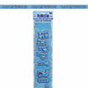Birthday Glitz Strip Banner - Blue 21st Birthday