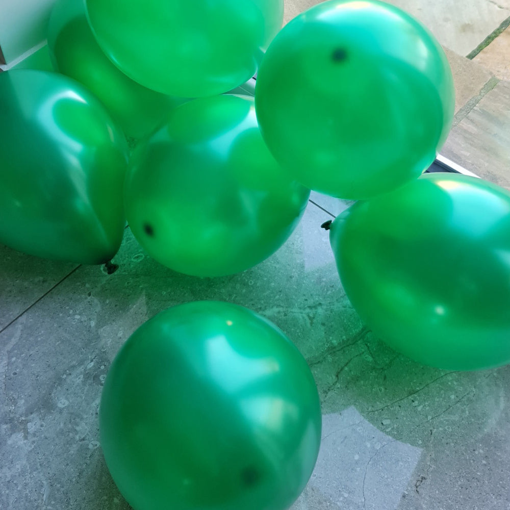 Green Balloons - E41 Bag of 50 Eire shiny hunter Green Balloons