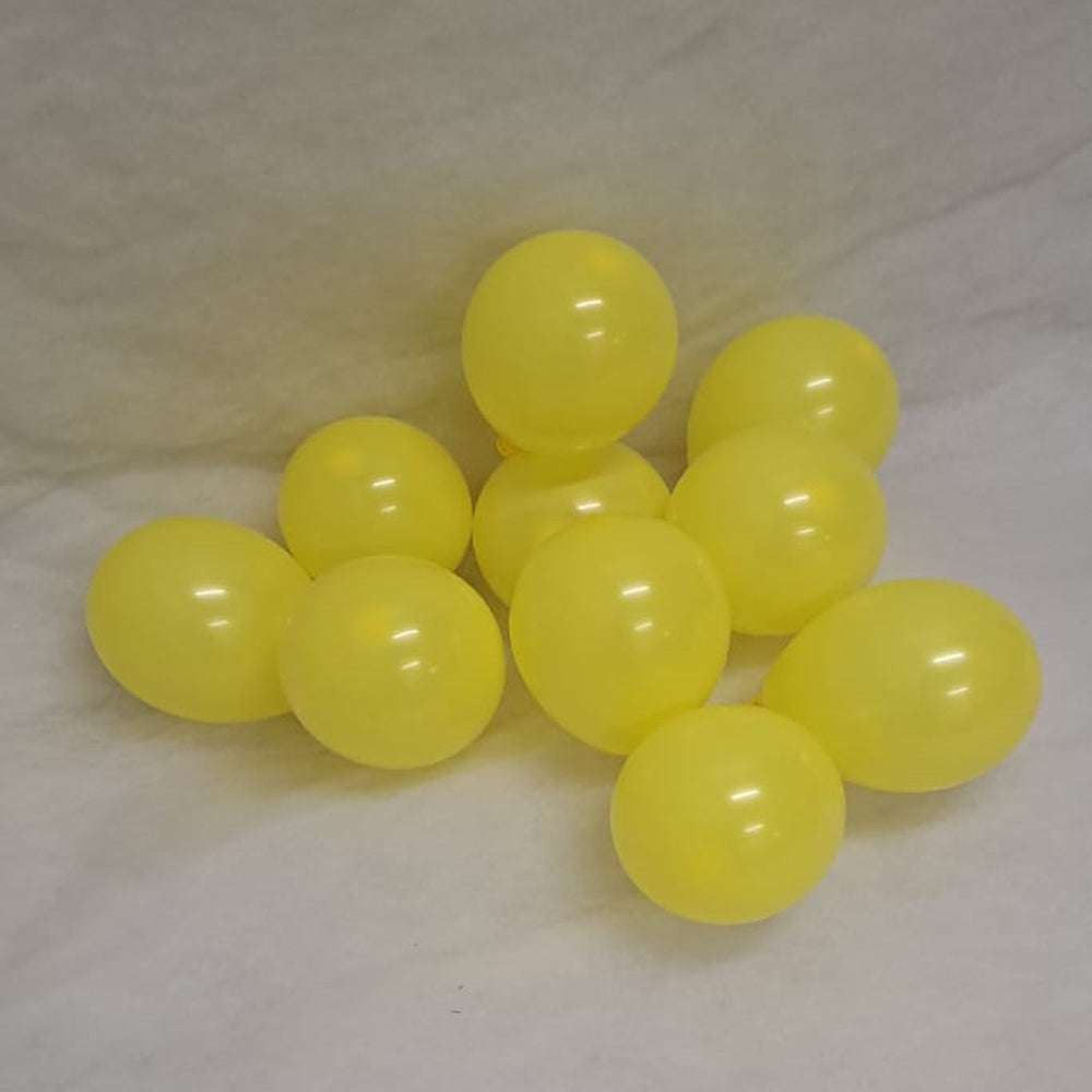 Yellow Balloons - E56 Bag of 100 x 5" Eire pastel Yellow Balloons