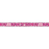 Birthday Glitz Strip Banner - Pink 21st Birthday