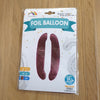 Pink Number 0 Balloon - 42" foil Balloon - uninflated