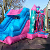 Pink princess castle with slide to side #26