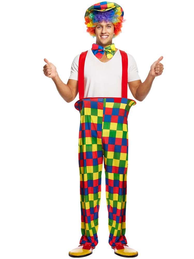 Adult Rainbow Clown Costume