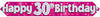 Birthday Prism Strip Banner - Pink 30th Birthday