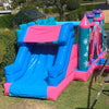 Pink princess castle with slide to side #26