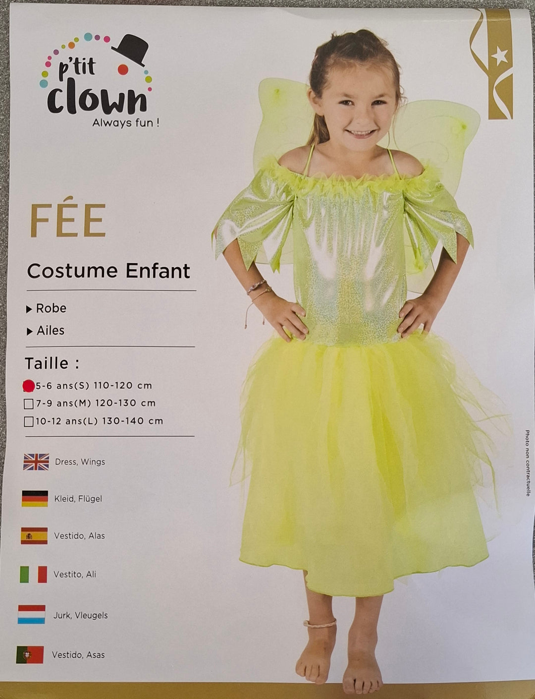 Child Fairy Costume (Green) 10 - 12 years