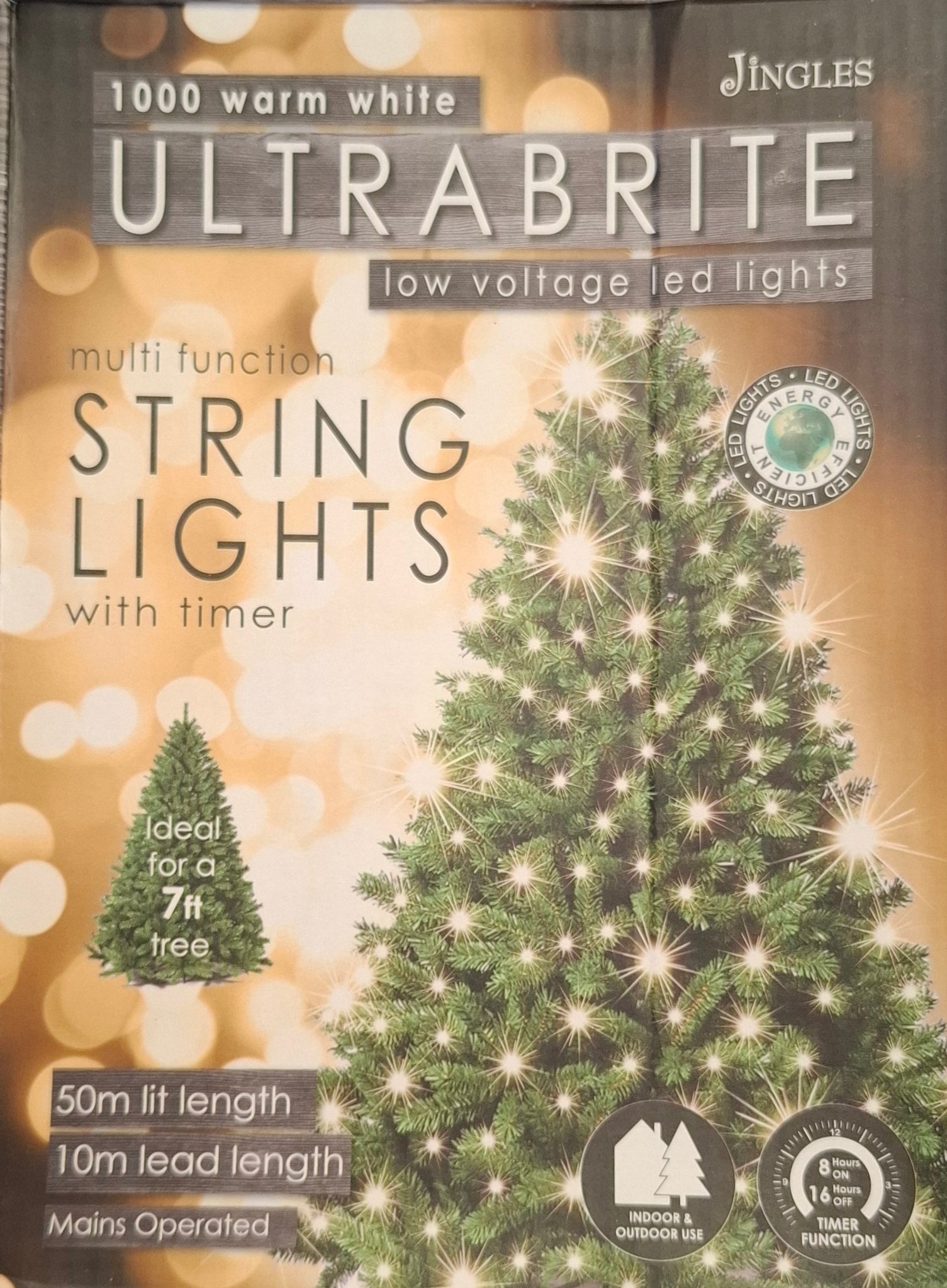 1000 Warm White Christmas String Lights