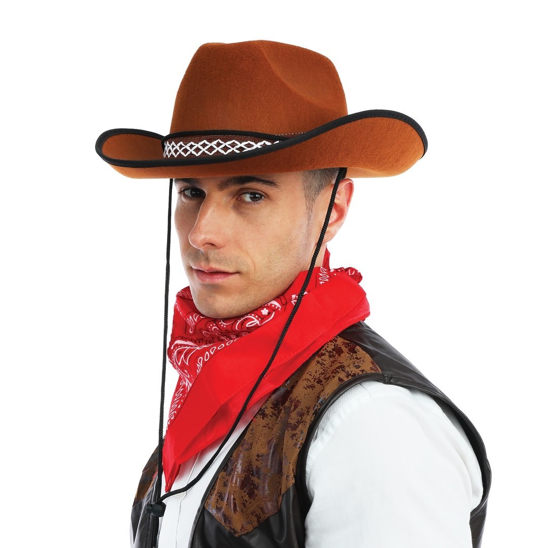 Western -Cowboy Hat (Brown)