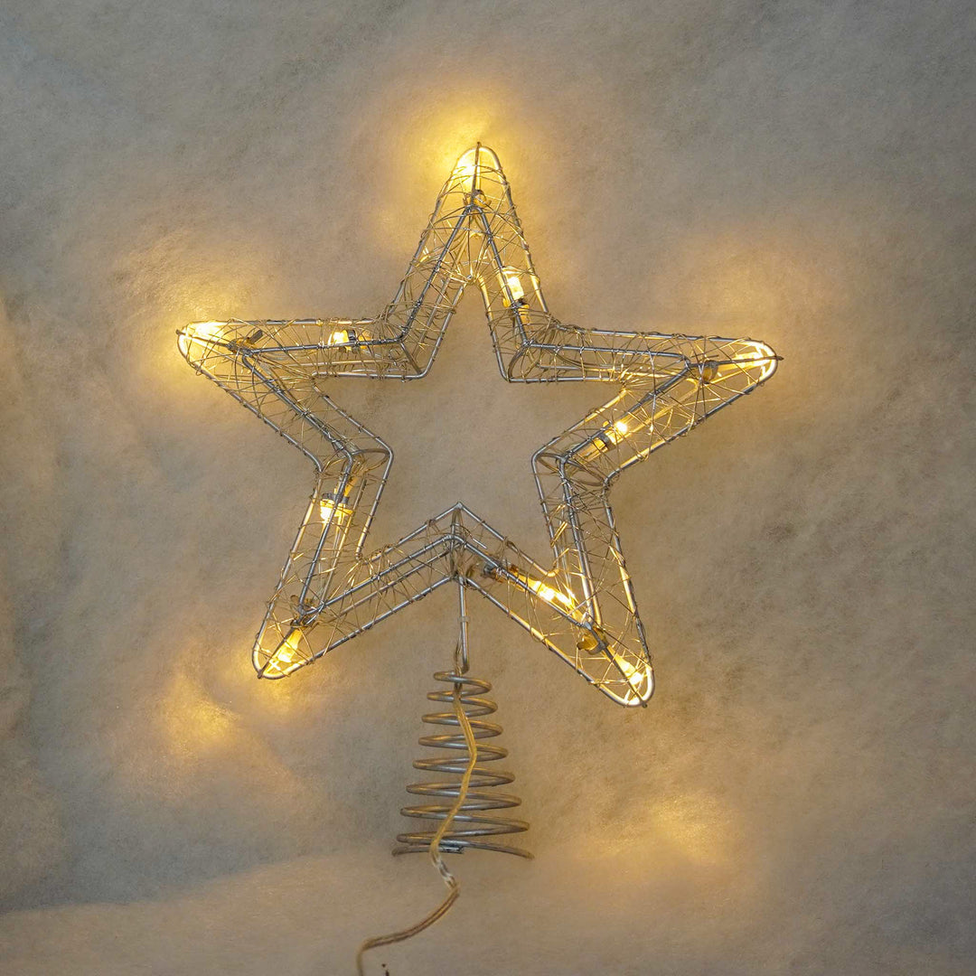 Christmas Tree Star Topper 'Wire Mesh'