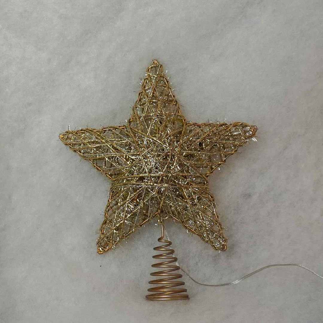 Christmas Tree Star Topper 'Woven'