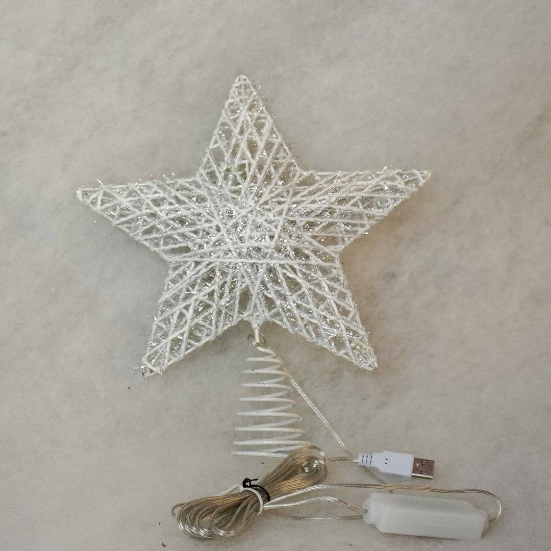 Christmas Tree Star Topper 'Woven'