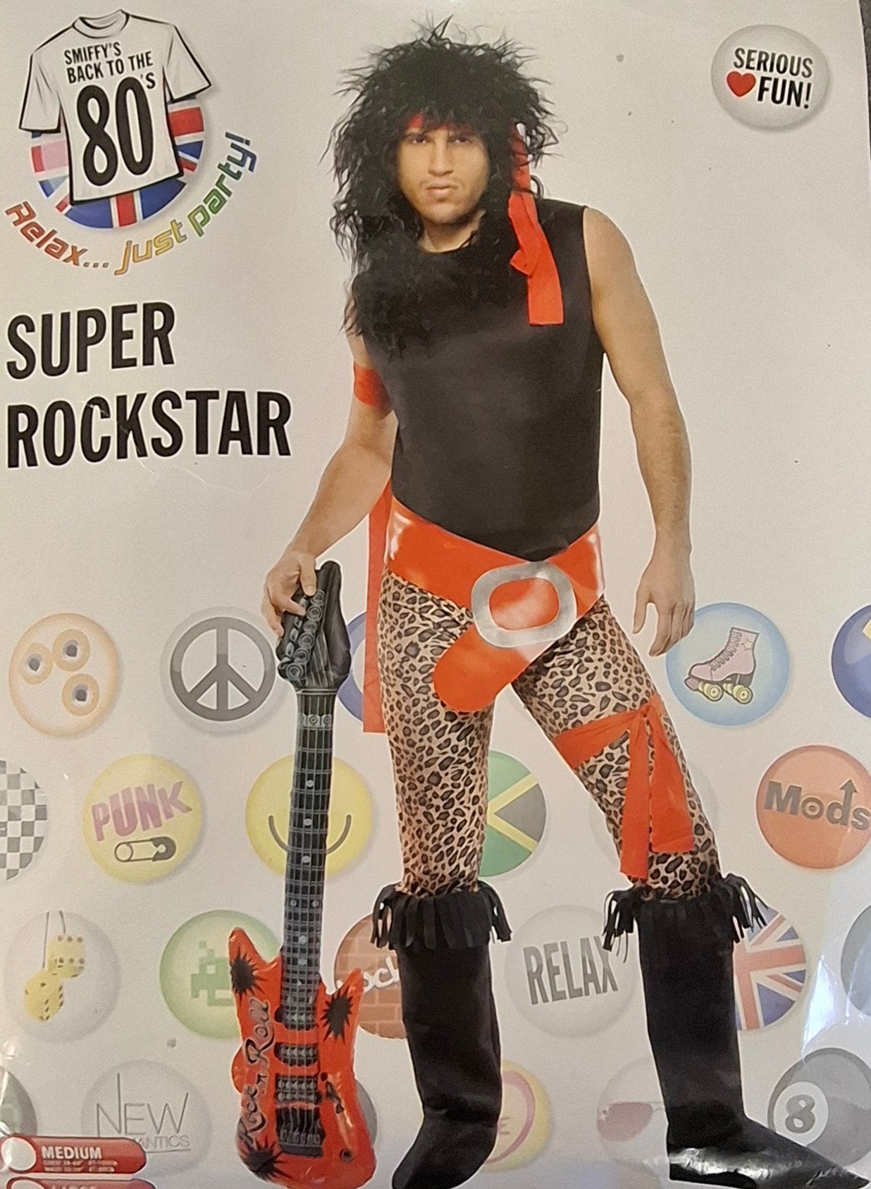 Adult Super Rockstar Costume Large