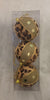 3 Christmas Baubles - Gold and Leopard print - 7cm - Strings Attached