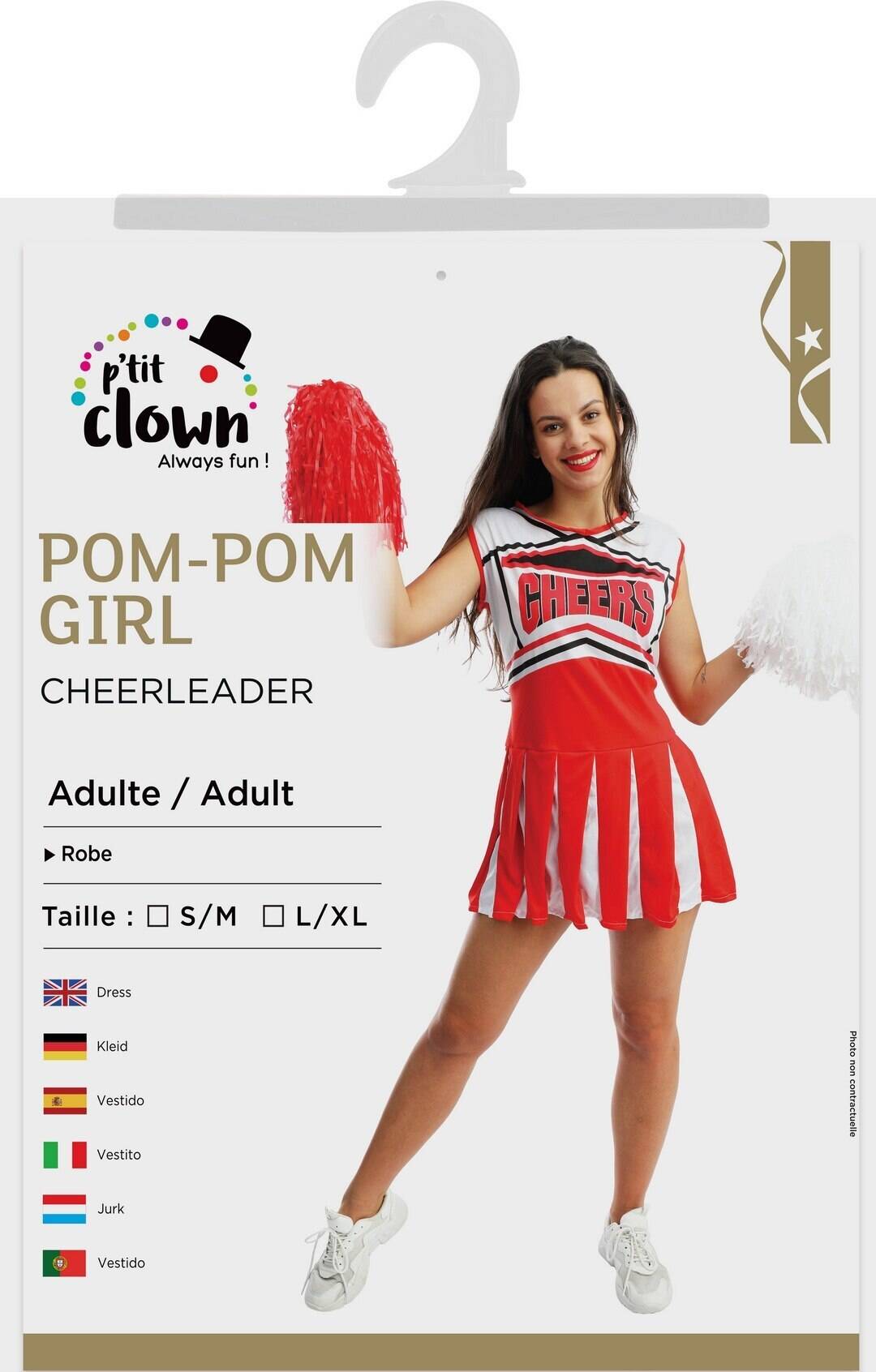 Adult Cheerleader Costume L/XL