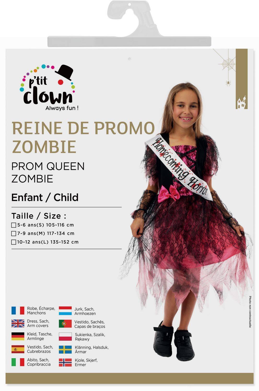 Child Prom Queen Zombie Costume (Girl) 10 - 12 years