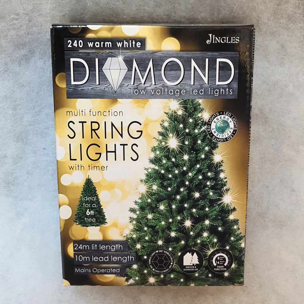 240 Warm White Christmas String Lights