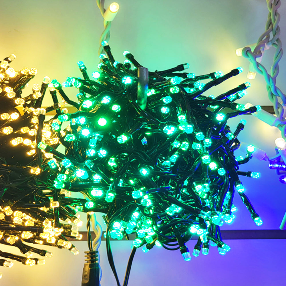 360 Green Christmas Connectable Cluster Lights