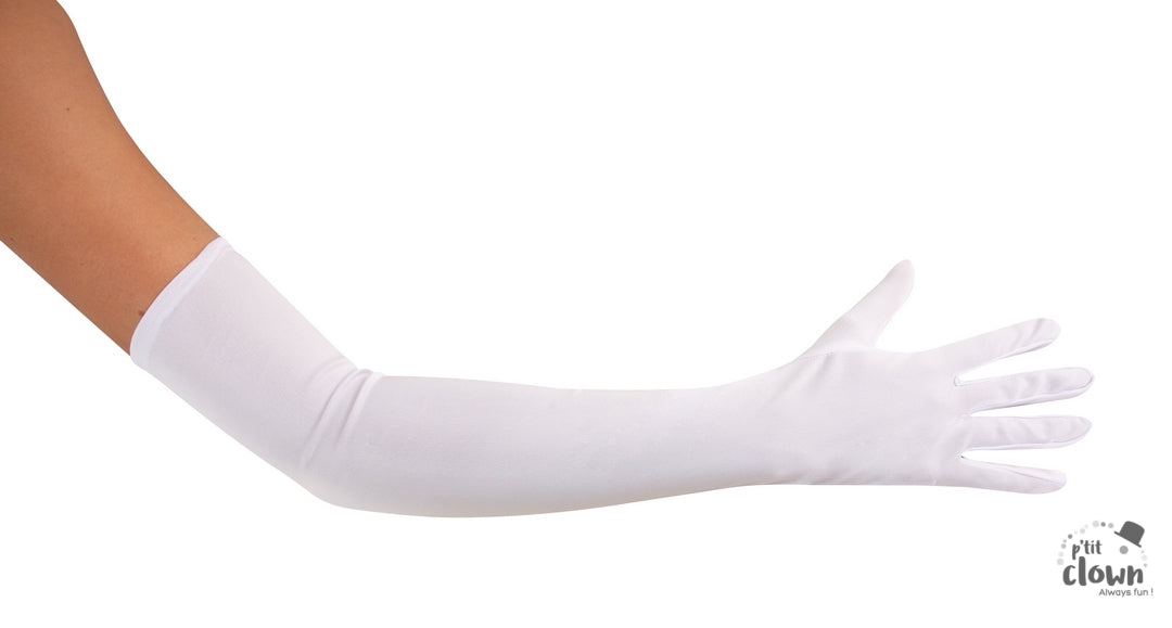Costume Long Gloves (White)