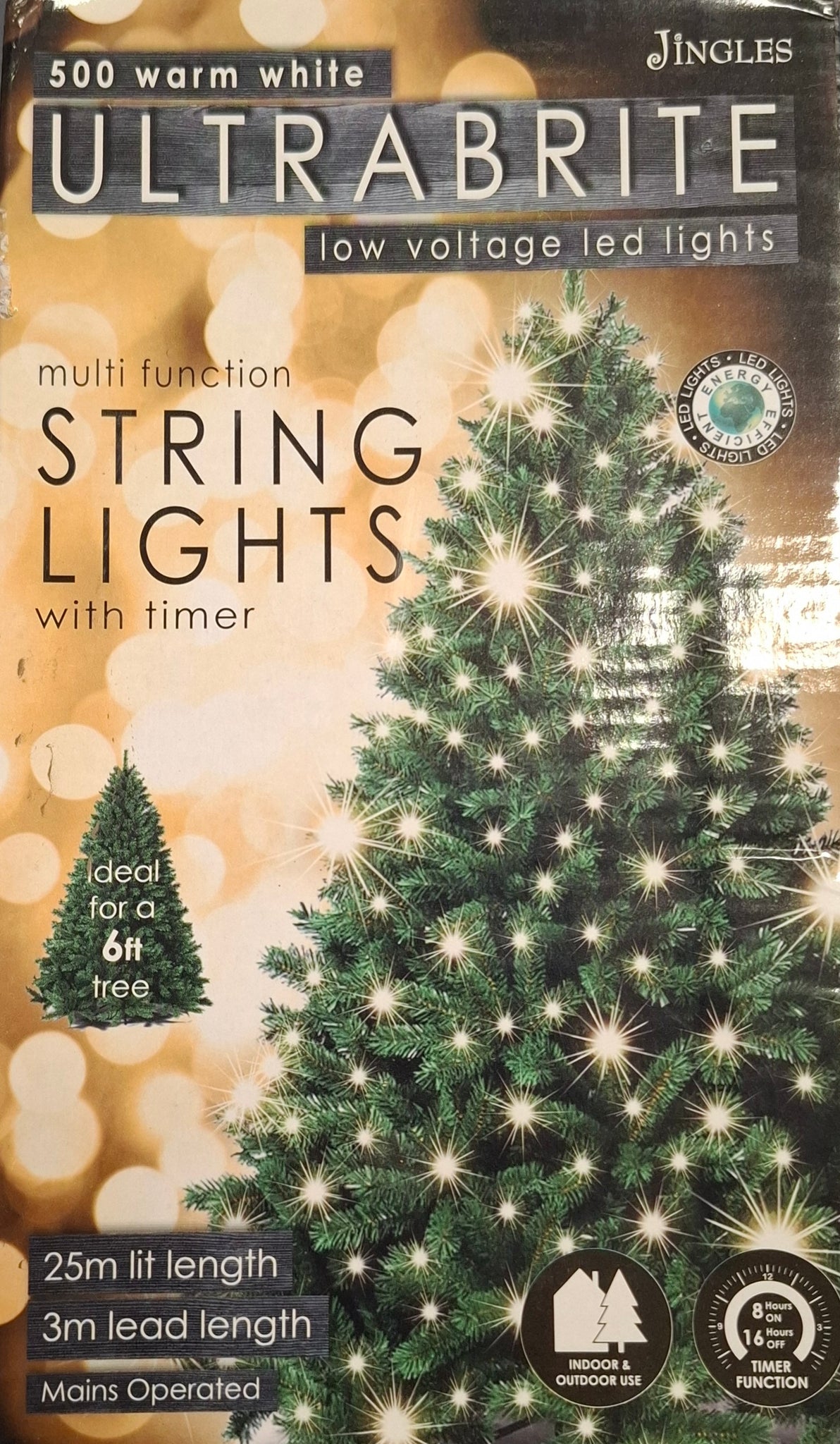 500 Warm White Christmas String Lights