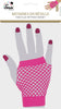 Costume 80's Neon Fishnet Mittens (Pink)