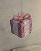 3 Christmas Baubles - Pink Christmas Gifts with Bow - 8cm - Strings Attached