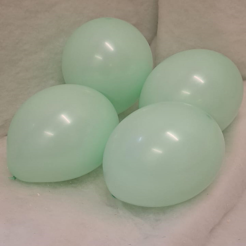 Green Balloons - E113 Bag of 50 Eire Macaroon Green Pastel Balloons