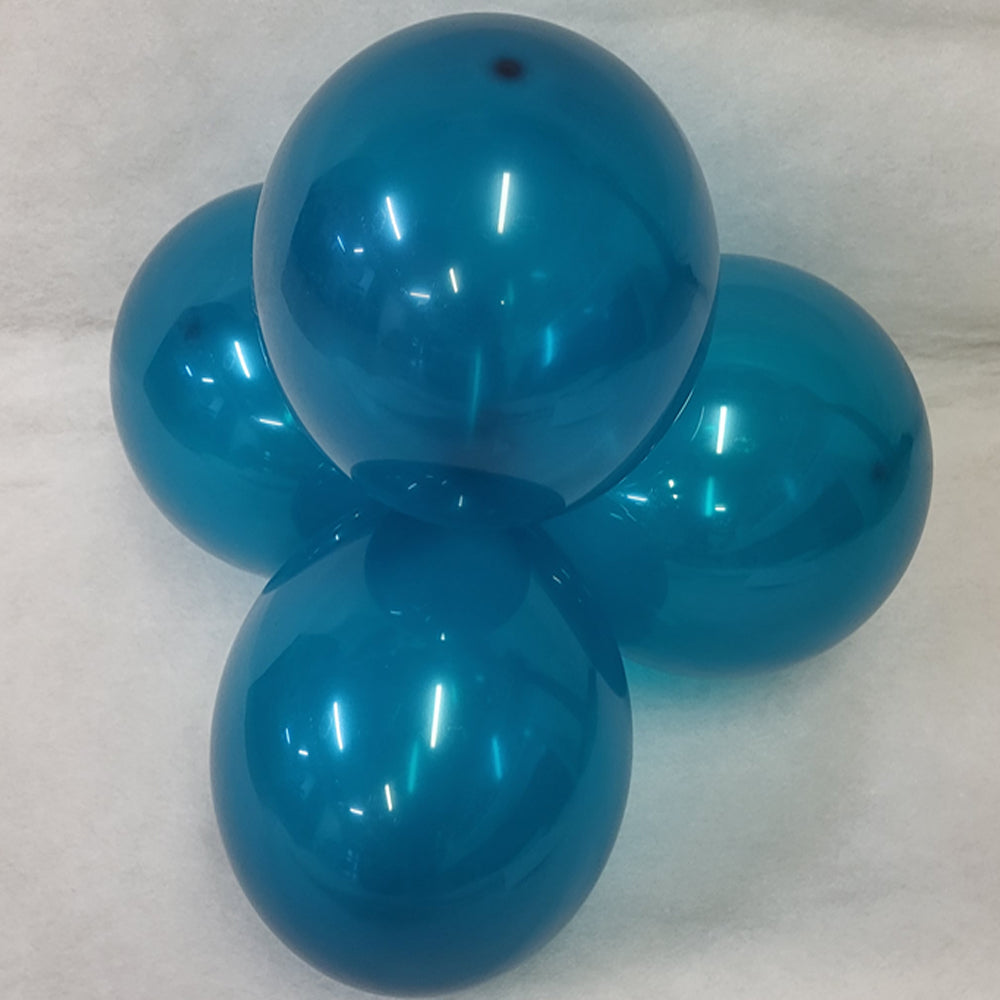 Blue Balloons - E121 Bag of 50 Eire Crystal Teal Blue Balloons