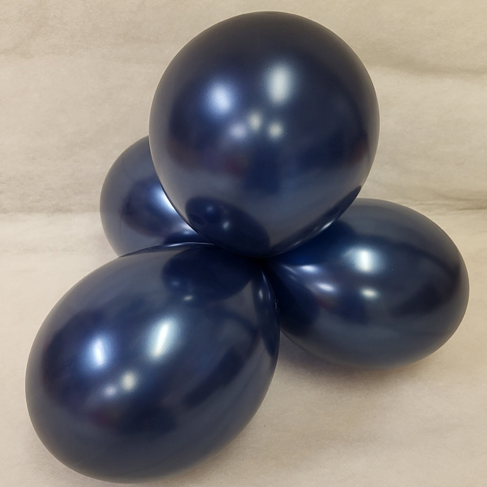 Blue Balloons - E206 Bag of 50 Eire Shiny Navy Blue Balloons
