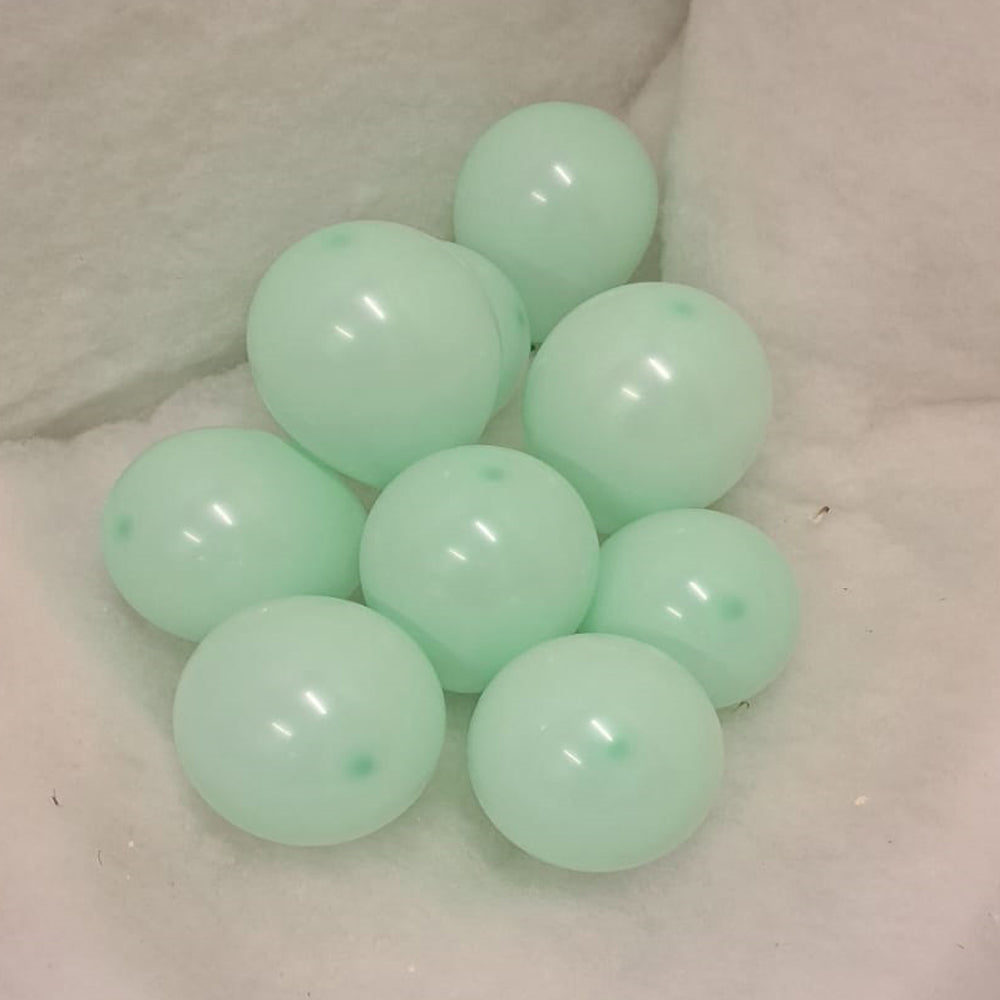 Green Balloons - E32 bag of 100 x 5" Eire Pastel Macaroon green balloons