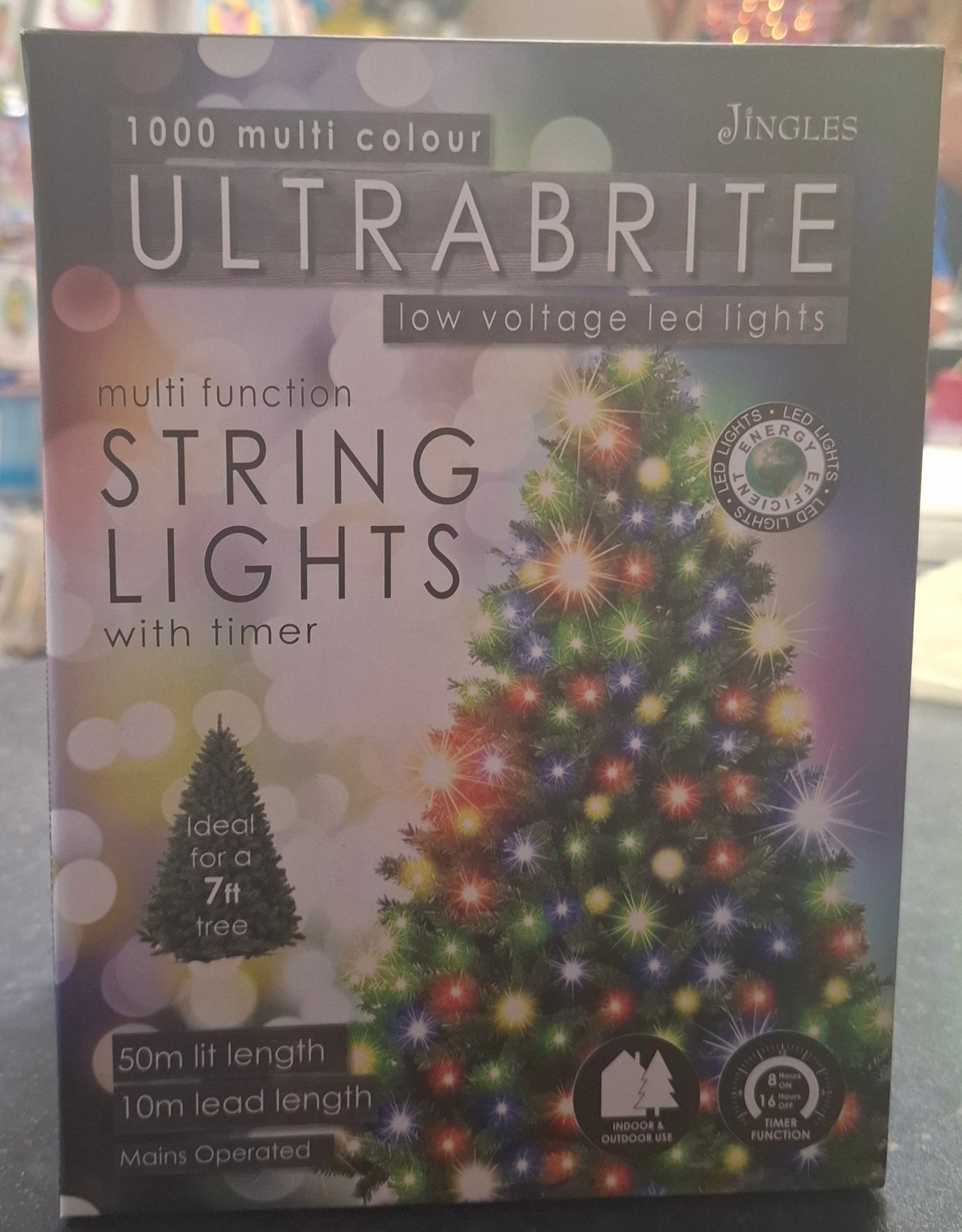 1000 Multi Colour Christmas String Lights