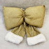 Medium Plush Bow - Gold - Christmas Tree Decoration - 30cm x 36cm