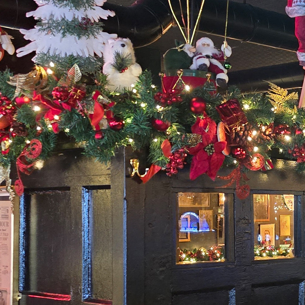 Christmas Garland - Red & Gold - Pre-Dressed