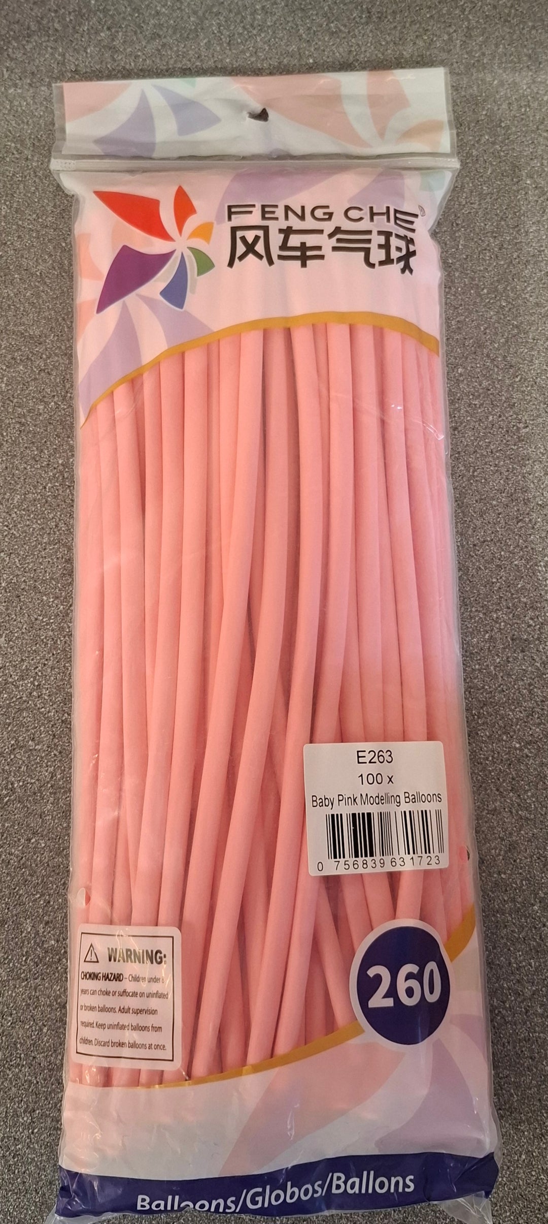 Pink Balloons - E263 Bag of 100 Eire Pastel modelling Balloons