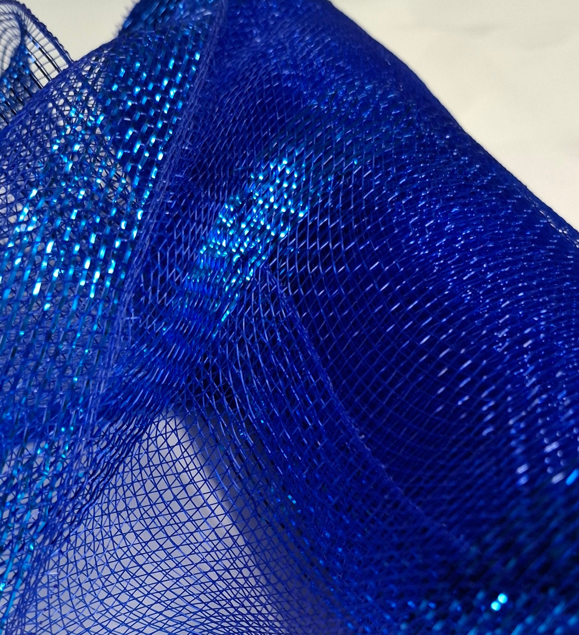 Deco Mesh Ribbon – 26cm x 9m (Blue)