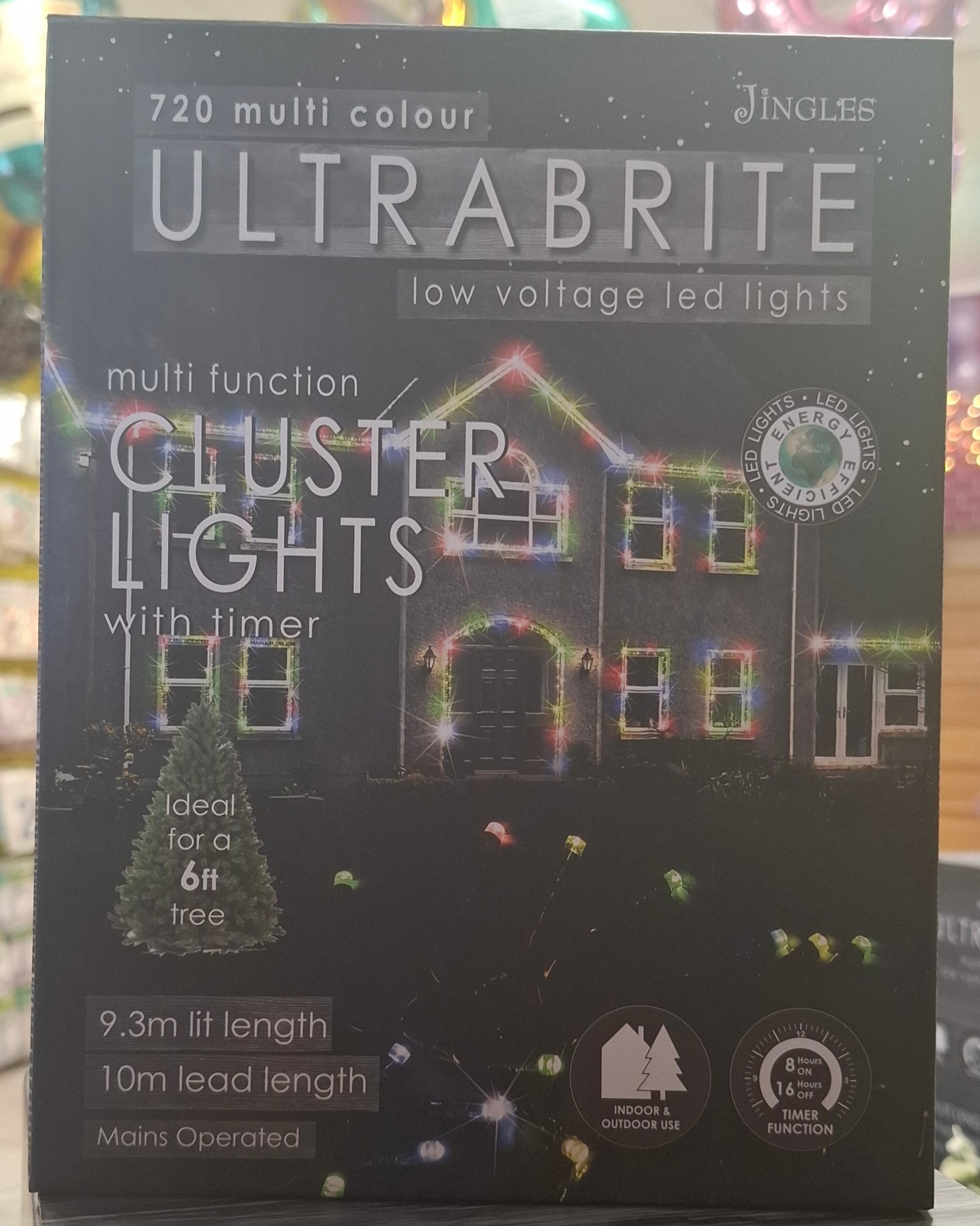 720 Multi Colour Christmas Cluster Lights