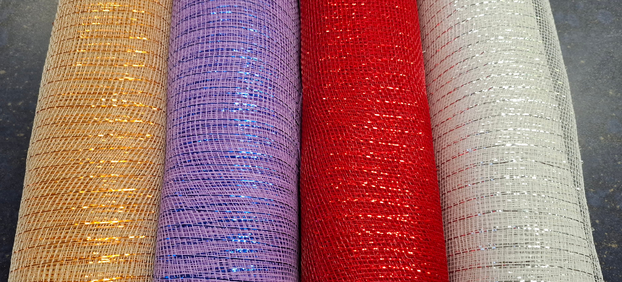 Deco Mesh Ribbon – 20in x 10 Yards (Purple)