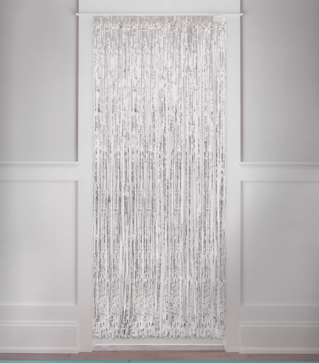 Fringe Door Curtain (Silver)