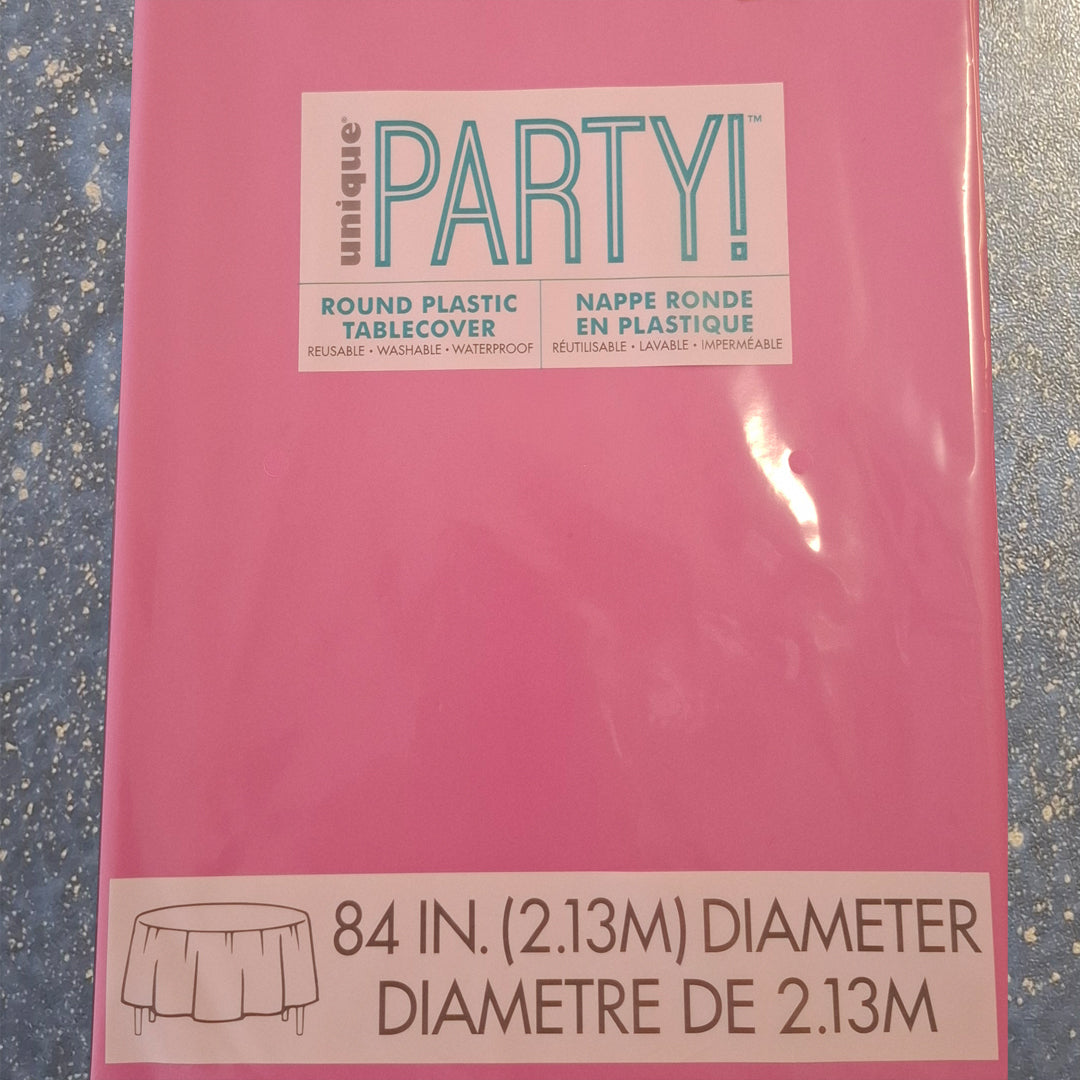 Tablecover Round -Hot Pink