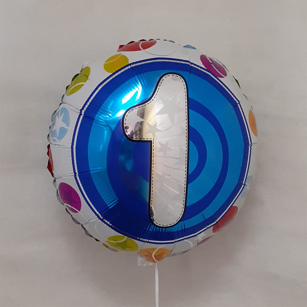 Number 1 round Balloon - uninflated