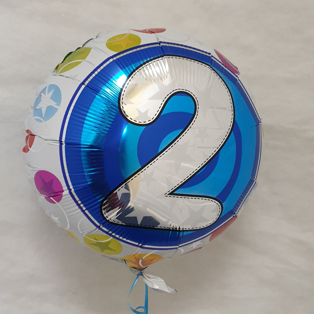 Number 2 round Balloon - uninflated