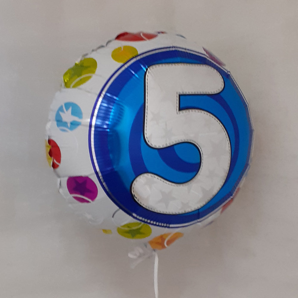 Number 5 round Balloon - uninflated