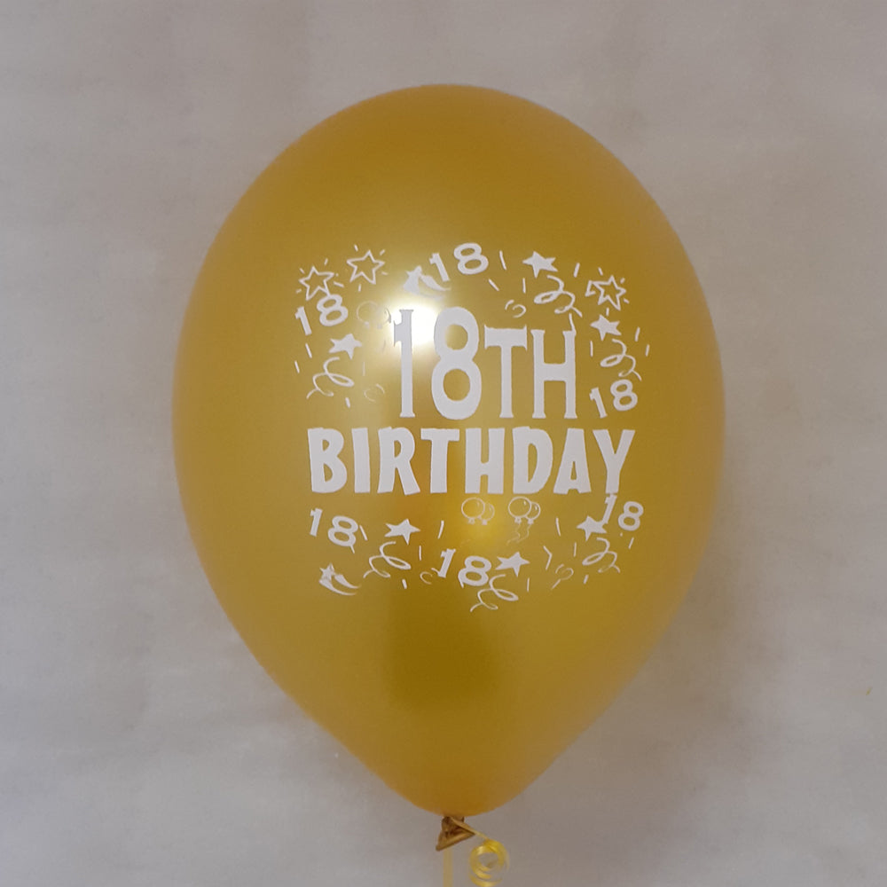Happy 18th Birthday Printed Balloons