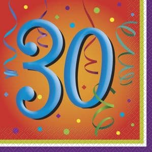 Napkins - 30th Lively Birthday