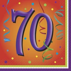 Napkins - 70th Lively Birthday