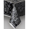 Birthday Glitz Tablecover - Black